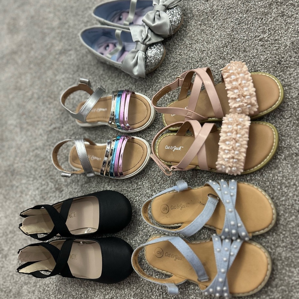 Cat & Jack Pink and Silver Sandals for Kids